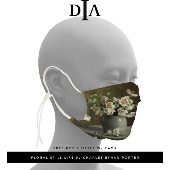 Museum Face Masks "FLORAL STILL LIFE" Reusable - Picture 1 of 2